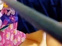 Masturbating blonde caught and punished by teacher