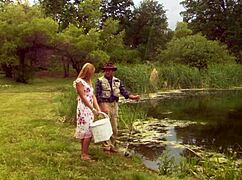 Lauren Phoenix was fucked right by the pond, showcasing her stunning 5'10' frame