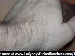 哇，人妖Kon无套加上尿和精液！😜