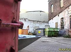 German Teen Deepthroats Big Cock