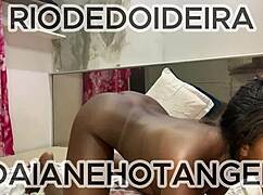 man, this redhead curly ebony girl dominates me with kinky pegging!