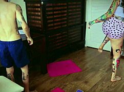 I trained with my stepsister, then she squeezed milk from me