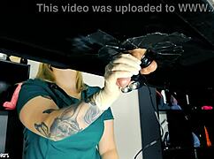 naughty nurse uses milking table and toys on patient