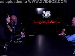 Teen 18+ brunette gives handjob and orgasm during interracial massage with dirty talk.