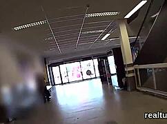 Czech Chick Seduced in Mall