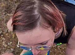 petite blowjob exhibition in nature during my cyprus trip 🌳🍆