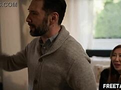 Nicole Doshi Rides BF's Brother's Huge Cock Behind His Back in Wild Scene.