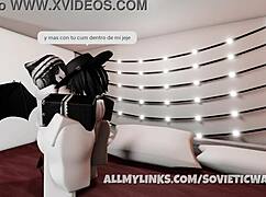 Liz interacts with a follower at home