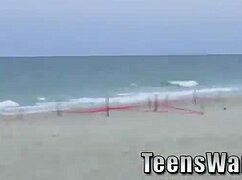 WATCH THESE TEEN 18+AGERS GET TITFUCKED HARD AT THE PARTY