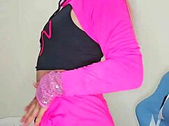 Transexual beauty shows off rosy skin and irresistible charm in bold action. Stunning looks and raw energy steal the scene.