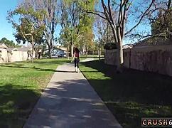 Stepdaughter begs for cash on family webcam