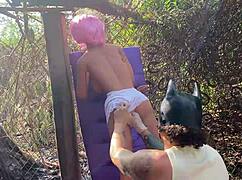 Blonde DOLL gets her ASS slammed again with wild toy ACTION!