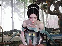 The goddess animated siren of the storm - 3d animation xxx