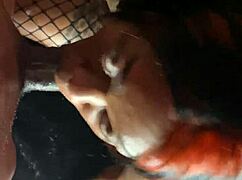 check out this mass of lace and fishnet sextapes with sloppy riding and creampies