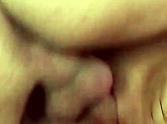 round queen shared in doggy style threesome with double penetration