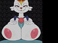 Female Cinderace Gets Beatbanged In Game