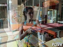 How Does Tattooed Man Dominate Sexy Nymph?