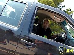 Lizzy Doll shares cock with blonde slut