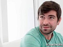 Hey, watch this busty milf doctor suck off her patient in POV!