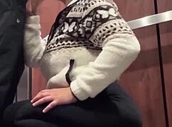 We got fucked in the elevator after the bar