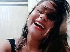 indian babe with big tits and ass dances naughtily while sucking, fucking, and teasing her pussy