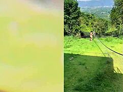 delicious outdoor blowjob by a very horny milf - enm diamond