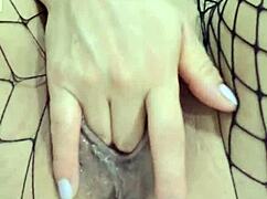 beautiful babe gets gaping anal in doggystyle close-up