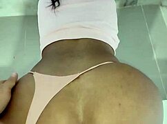 i was cleaning the bathroom and ended up with broken dilated ass full of cum