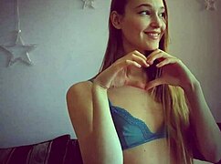 The beauty got excited, stripped, and revealed herself