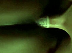 An older woman enjoys a homemade video session