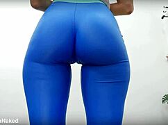 Man, check that cameltoe and big round ass in tight leggings perfection!