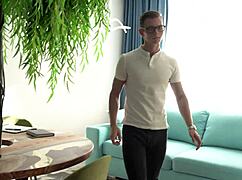 Step-siblings explore sensual, intimate fun during parent leave