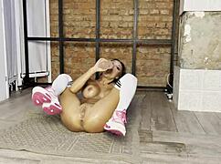 Monika Fox Warms Up with Dildo Before Pussy Sucking and Facial