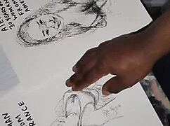 women's tits get groped and covered in cum during solo massage