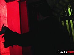 Stacey Saran and Sofia Valentine engage in anal threesome with facial and assfucking