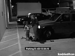 Slut BLOWS Security Guard Hard to Dodge That Fine!