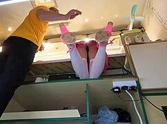 Hey, wanna see this hot 18 yo chick's upskirt on hidden cam at work?