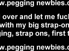 I brought my biggest strapon to fuck you with, imagining the monster cock and assfucking