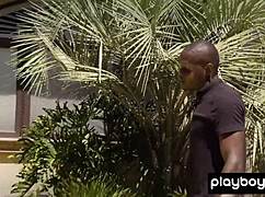 Misty Stone and girls wash car with bubbles