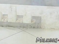 FUCKED MASSEUSE BENT OVER ASS IN LINGERIE SHOES GETS HANDJOB CUMSHOT