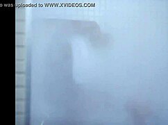 do you see this sexy ebony girl showering nude in the bathroom?