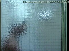 do you see this sexy ebony girl showering nude in the bathroom?