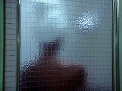 do you see this sexy ebony girl showering nude in the bathroom?