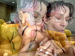 dude, this babe gave me a wild footjob in nylon. her wet feet on my huge cock felt insane.
