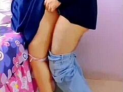 Drilled a Hole in Neighbor's Wall, Ended in Her Tight Pussy