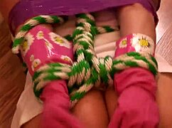 Rough bdsm kinky porn with housewife milf bound and gagging