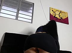 damn! la puta de mi madrastra gets me hard with dirty talk!