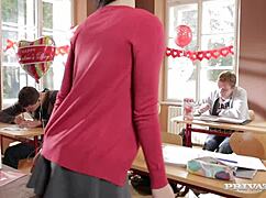 Lucy Li and Violette Pink in ROUGH RIDING Action!