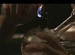 Feeling the passion as Gaby Hoffmann and Cherry Jones get intimate in transparent outfits.