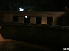 Feeling the passion as Gaby Hoffmann and Cherry Jones get intimate in transparent outfits.